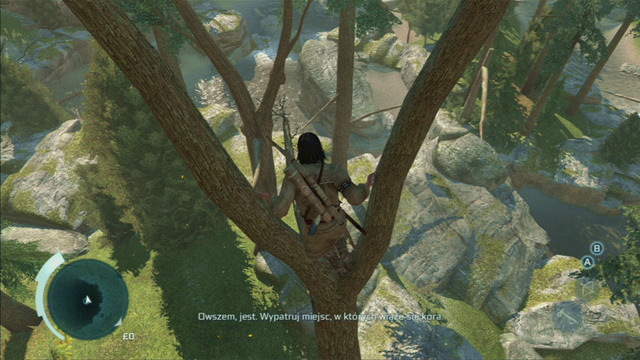 In order to climb higher, you have to press the jump button - Sequence 4 - Feathers and Trees - Walkthrough - Assassins Creed III - Game Guide and Walkthrough