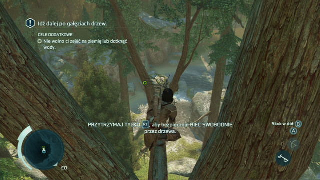 Optional objective: Do not touch the ground or water - Sequence 4 - Feathers and Trees - Walkthrough - Assassins Creed III - Game Guide and Walkthrough