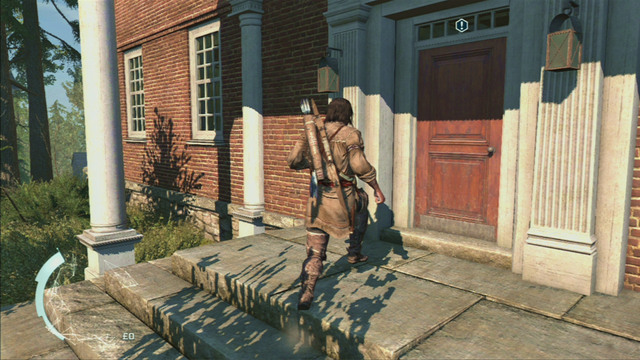 In order to begin the mission, head to the house marked on the map and try to enter it - Sequence 5 - A Boorish Man - Walkthrough - Assassins Creed III - Game Guide and Walkthrough