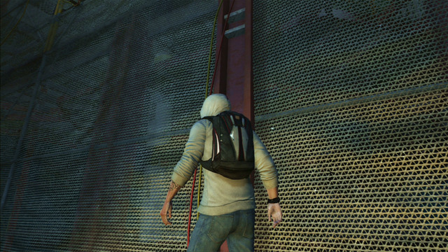 After reaching a bigger platform, climb the wires to the upper floor - Sequence 5 - First Power Source - Walkthrough - Assassins Creed III - Game Guide and Walkthrough