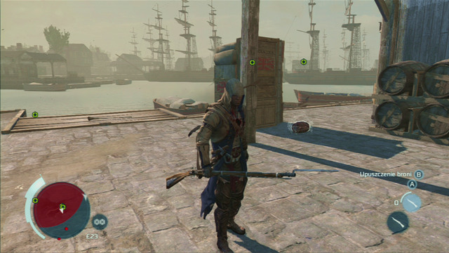 Pick them up with the interaction button, place beneath the cargo and shoot with a pistol - Sequence 6 - On Johnsons Trail - Walkthrough - Assassins Creed III - Game Guide and Walkthrough