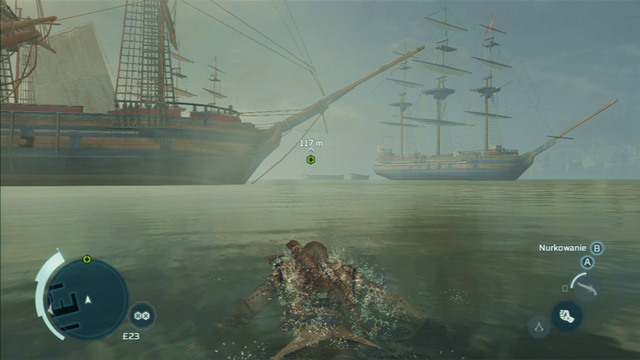 That way you will reach the harbor and from there will be able to swim to the marked point - Sequence 7 - Conflict Looms - Walkthrough - Assassins Creed III - Game Guide and Walkthrough