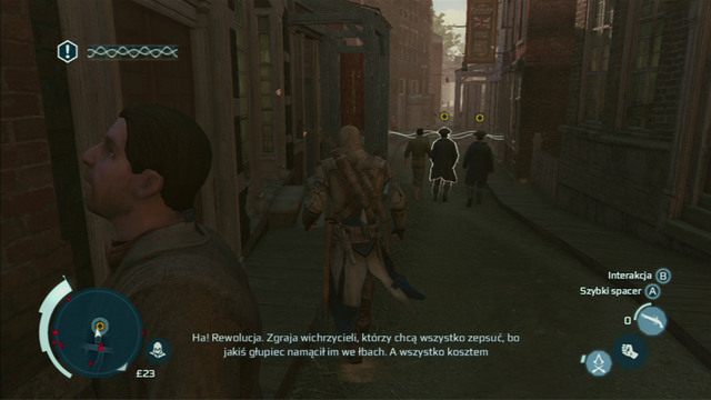 Optional objective: Perform a successful mobile eavesdrop - Sequence 8 - Something on the Side - Walkthrough - Assassins Creed III - Game Guide and Walkthrough