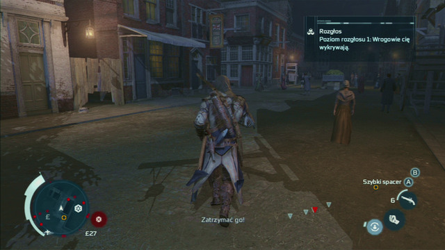 In order to obtain full synchronization, you need to overtake your enemy by a couple meters and afterwards turn right and then left - Sequence 10 - Alternate Methods - Walkthrough - Assassins Creed III - Game Guide and Walkthrough