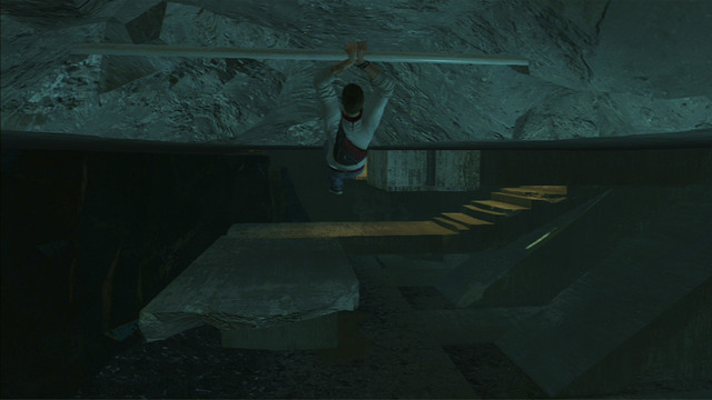 As you reach the cave once again, go up the stairs on the right and move onwards, jumping over the holes in the ruins - Sequence 10 - Third Energy Source - Walkthrough - Assassins Creed III - Game Guide and Walkthrough