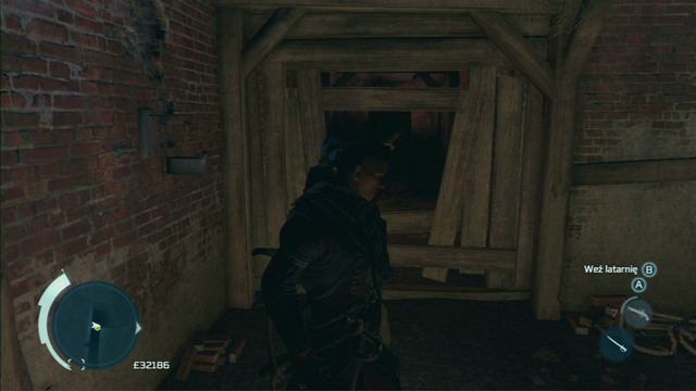 Shoot the barrel through the wooden barrier and get to the other side along the corridor on the right - Boston - Underground - Assassins Creed III - Game Guide and Walkthrough