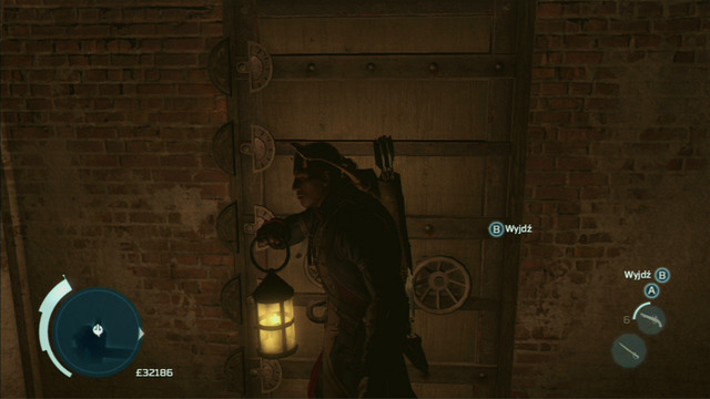 To open the door, move the left analog stick to the left, the right to the right and afterwards the left to the right - New York - Underground - Assassins Creed III - Game Guide and Walkthrough