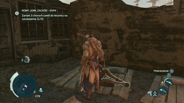 The mission will end when you put the diseased onto the beddings - New York - western district - Assassin Guild - Assassins Creed III - Game Guide and Walkthrough