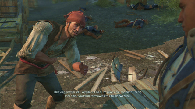 Save him and you will get your village a good miner - Norris - Homestead - Assassins Creed III - Game Guide and Walkthrough