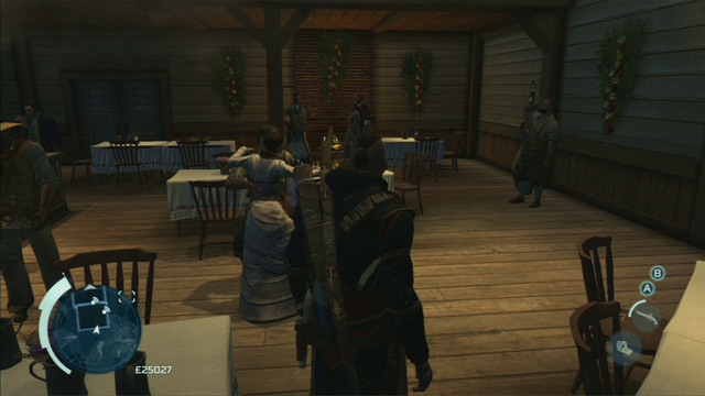 During the wedding, you will have to speak with two groups of villagers - Everyday life - Homestead - Assassins Creed III - Game Guide and Walkthrough