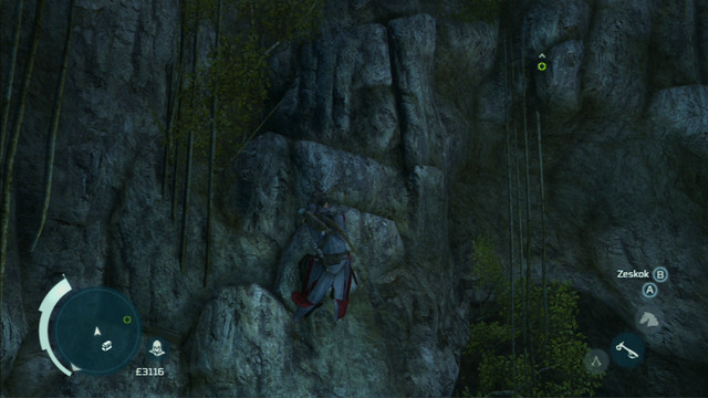 That way you will reach a small beach from where you have to climb onto the cliff on the left - Naval mission - Dead Chests Treasure - Captain Kidd's treasure - Assassins Creed III - Game Guide and Walkthrough