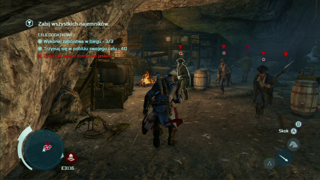 Optional objective: Kill the target before he reaches the cave - Naval mission - Dead Chests Treasure - Captain Kidd's treasure - Assassins Creed III - Game Guide and Walkthrough