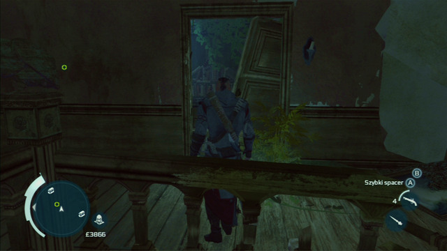 Go through the destroyed door and keep heading onwards until you reach the museum marked with a green point - Naval mission - The Mad Doctor Castle - Captain Kidd's treasure - Assassins Creed III - Game Guide and Walkthrough