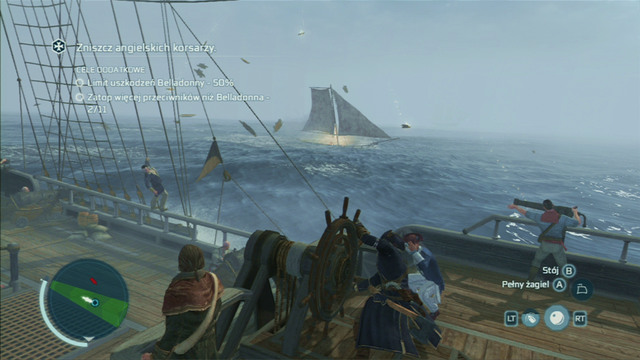 Optional objective: Sink more enemies than La Belladonna - 11 - French Involvement - Naval missions - Assassins Creed III - Game Guide and Walkthrough