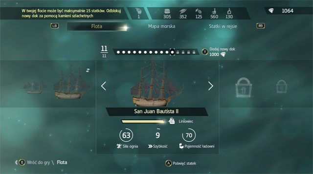 The overview of ships in the fleet - Mooring of ships - Kenways fleet - Assassins Creed IV: Black Flag - Game Guide and Walkthrough