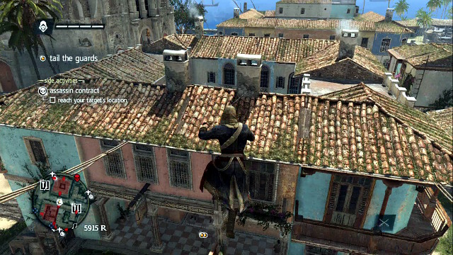 Jump over onto another building - 02 - ...And My Sugar? - Sequence 2 - Assassins Creed IV: Black Flag - Game Guide and Walkthrough