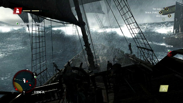 The wave needs to be entered with the ship's bow - 06 - The Treasure Fleet - Sequence 2 - Assassins Creed IV: Black Flag - Game Guide and Walkthrough
