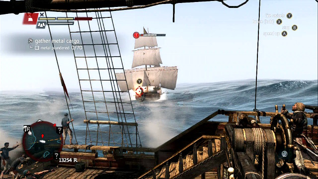 The brig will be trying to ram into you - 04 - Raise the Black Flag - Sequence 3 - Assassins Creed IV: Black Flag - Game Guide and Walkthrough
