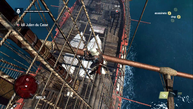 Climb onto the mast - 07 - A Single Madman - Sequence 3 - Assassins Creed IV: Black Flag - Game Guide and Walkthrough