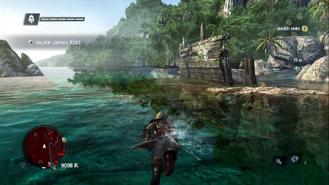 Avoid everyone while swimming - 02 - Nothing is True... - Sequence 4 - Assassins Creed IV: Black Flag - Game Guide and Walkthrough