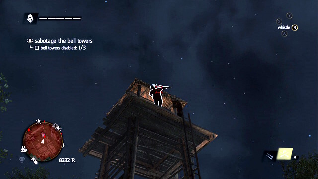 Put the guard o the tower to sleep - 03 - Unmanned - Sequence 5 - Assassins Creed IV: Black Flag - Game Guide and Walkthrough