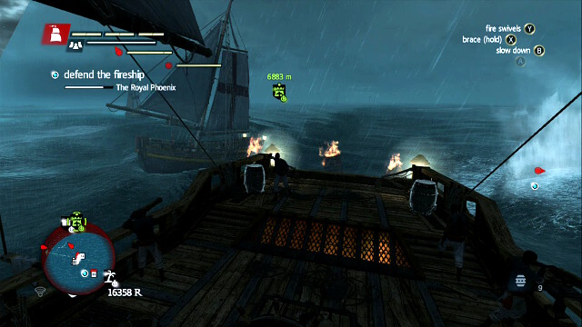 Barrels hitting the enemy - 04 - The Fireship - Sequence 7 - Assassins Creed IV: Black Flag - Game Guide and Walkthrough