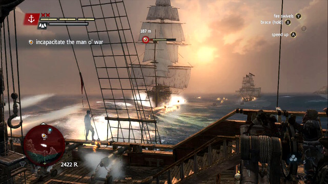The fight with the galleon - 01 - Do Not Go Gently... - Sequence 8 - Assassins Creed IV: Black Flag - Game Guide and Walkthrough