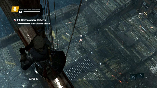 A rope shot at Roberts - 02 - Royal Misfortune - Sequence 12 - Assassins Creed IV: Black Flag - Game Guide and Walkthrough