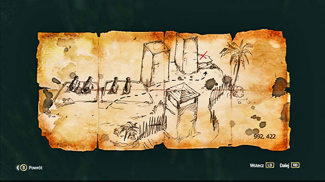The map is in the Eastern part of the restricted area, in the hollowing - Anotto Bay - Treasure maps - Assassins Creed IV: Black Flag - Game Guide and Walkthrough