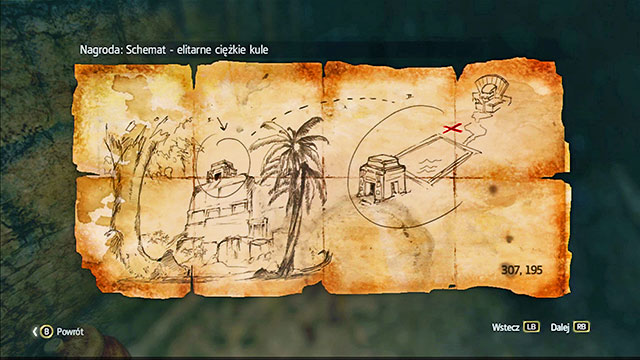 The map is in thr Western part of the restricted area, in the recess - Ambergis Key - Treasure maps - Assassins Creed IV: Black Flag - Game Guide and Walkthrough
