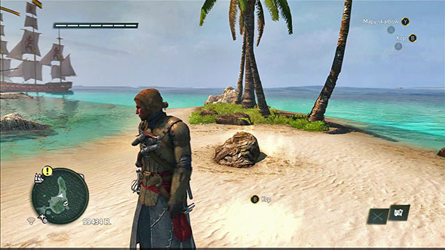 The treasure needs to be searched for in Cayman Sound, in the North-Eastern part of the location - Pinos Isle - Treasure maps - Assassins Creed IV: Black Flag - Game Guide and Walkthrough