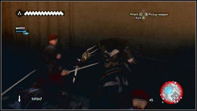 When he will open the door, you will be attacked by some guards [1] - Sequence 1 - Peace at Last - p. 1 - Walkthrough - Assassins Creed: Brotherhood - Game Guide and Walkthrough