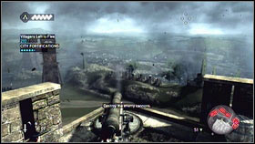 At the end, you will find a cannon [1] - Sequence 1 - Peace at Last - p. 2 - Walkthrough - Assassins Creed: Brotherhood - Game Guide and Walkthrough