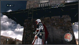Now you will have to destroy Borgias tower - Sequence 2 - A Wilderness of Tiger - p. 3 - Walkthrough - Assassins Creed: Brotherhood - Game Guide and Walkthrough