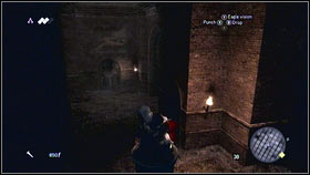 Use all of them, watch the cut scene and jump to the hole [1] - Sequence 2 - A Wilderness of Tiger - p. 4 - Walkthrough - Assassins Creed: Brotherhood - Game Guide and Walkthrough