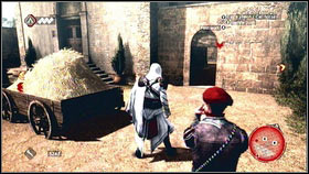 When you will get close to him [1], knock him on the ground and kill with your hidden dagger - Sequence 3 - The Fighter, The Lover and The Thief - p. 2 - Walkthrough - Assassins Creed: Brotherhood - Game Guide and Walkthrough