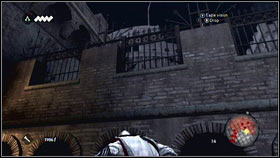 You should see some wooden pillars there [1] - Sequence 4 - Den of Thieves - p. 1 - Walkthrough - Assassins Creed: Brotherhood - Game Guide and Walkthrough