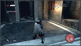 The next enemy is in the corridor around the corner [1] - Sequence 4 - Den of Thieves - p. 3 - Walkthrough - Assassins Creed: Brotherhood - Game Guide and Walkthrough