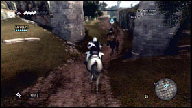 Get on your horse and follow De Volpe [1] - Sequence 7 - The Key to the Castello - p. 1 - Walkthrough - Assassins Creed: Brotherhood - Game Guide and Walkthrough