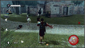 When you will start the quest, you will have to find the point marked on the map [1] - Sequence 7 - The Key to the Castello - p. 2 - Walkthrough - Assassins Creed: Brotherhood - Game Guide and Walkthrough