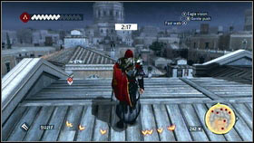Now go right until you will get to the wall - Sequence 8 - The Borgia - p. 2 - Walkthrough - Assassins Creed: Brotherhood - Game Guide and Walkthrough