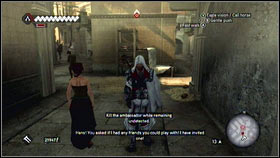 Courtesan will ask you to kill three ambassadors that she have to meet [1] - Courtesans Quests - p. 2 - Side Quests - Assassins Creed: Brotherhood - Game Guide and Walkthrough