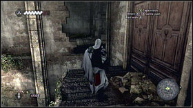 In the next room, sou will find small scaffoldings [1] - Romulus Lairs - p. 1 - Side Quests - Assassins Creed: Brotherhood - Game Guide and Walkthrough