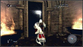 To leave these dungeons, go to the hole [1] and open the gate [2] - Romulus Lairs - p. 2 - Side Quests - Assassins Creed: Brotherhood - Game Guide and Walkthrough