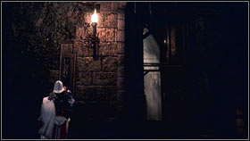 On the right, you will find a mechanism [1] that will open the gates that are blocking your friends - Leonardos Machines - p. 2 - Side Quests - Assassins Creed: Brotherhood - Game Guide and Walkthrough