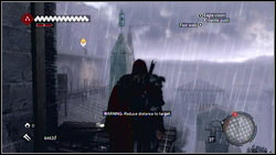 While chasing the cardinal [1], you have to climb on the top of the tower - Detailed Description - p. 5 - Borgias Flags - Assassins Creed: Brotherhood - Game Guide and Walkthrough