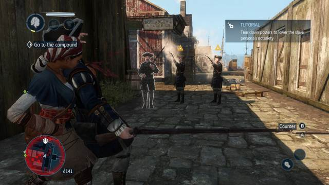 Human Shield - Close combat - Combat system - Assassins Creed: Liberation HD - Game Guide and Walkthrough