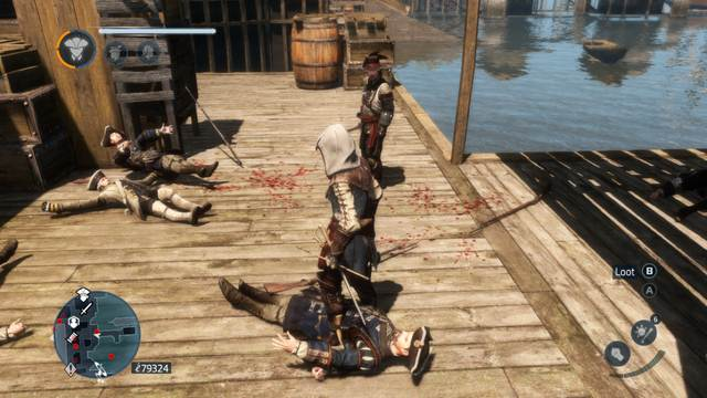 The effect of using a Berserk dart against a stronger enemy - Weapons - Combat system - Assassins Creed: Liberation HD - Game Guide and Walkthrough