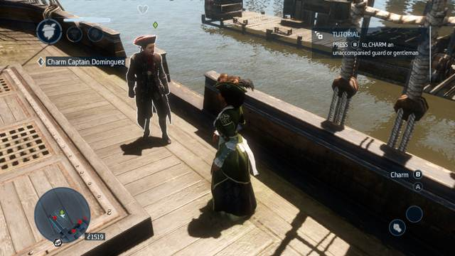 The charmed guards protect you from thieves - Sequence 1 (part 1) - The storyline - Assassins Creed: Liberation HD - Game Guide and Walkthrough