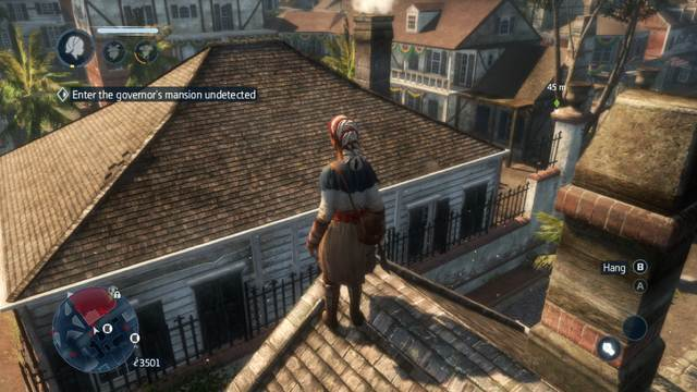 Hop over the wall - Sequence 1 (part 2) - The storyline - Assassins Creed: Liberation HD - Game Guide and Walkthrough